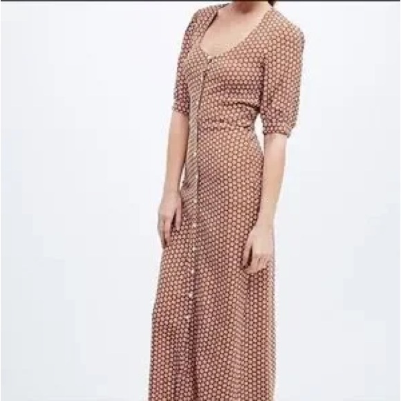 Elegant Polka Dot Maxi Dress - Picture 2 of 12